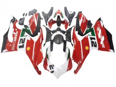 Wholesale 2020-2024 Ducati Panigale V2 Motorcycle Fairings - White Red Green Matte Black Corse 21 Canada
