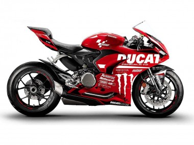 Wholesale 2020-2024 Ducati Panigale V2 Motorcycle Fairings - Red Glossy Black Monster Corse Canada