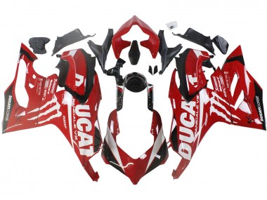 Wholesale 2020-2024 Ducati Panigale V2 Motorcycle Fairings - Red Glossy Black Monster Corse Canada