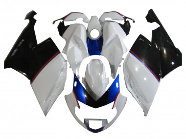 Wholesale 2005-2010 BMW K1200S Motorcycle Fairings - White Blue Glossy Black Canada