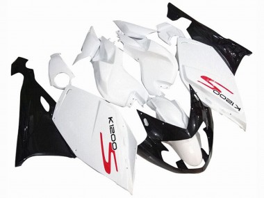 Wholesale 2005-2010 BMW K1200S Motorcycle Fairings - White Glossy Black Canada