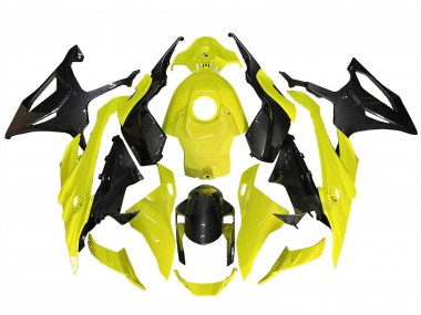 Wholesale 2023-2024 BMW S1000RR Motorcycle Fairings - Yellow Black Carbon Fiber Canada