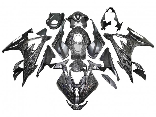 2023-2024 BMW S1000RR Motorcycle Fairings - Black Forged Carbon Fiber Canada