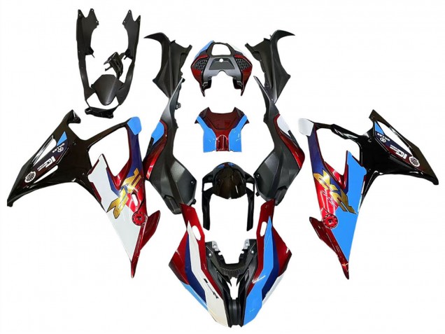 2019-2022 BMW S1000RR Motorcycle Fairings - Black Red Blue Canada
