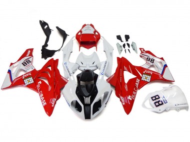 Wholesale 2009-2014 BMW S1000RR Motorcycle Fairings - White Red Canada