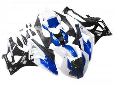 Wholesale 2009-2014 BMW S1000RR Motorcycle Fairings - White Blue Glossy Black Castrol Canada