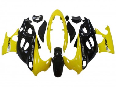 Wholesale 2004-2006 Suzuki GSX600F/GSX750F Motorcycle Fairings - Glossy Black Yellow Canada