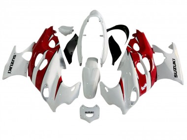 Wholesale 2004-2006 Suzuki GSX600F/GSX750F Motorcycle Fairings - White Red Canada