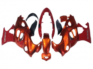 Wholesale 2004-2006 Suzuki GSX600F/GSX750F Motorcycle Fairings - Burnt Orange White Logo Canada