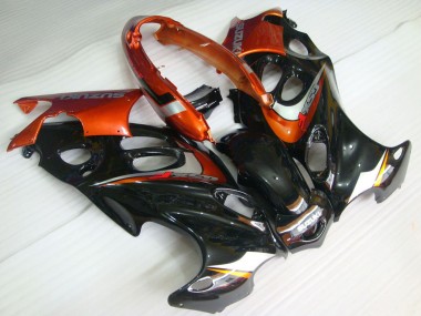Wholesale 2004-2006 Suzuki GSX600F/GSX750F Motorcycle Fairings - Glossy Black Orange Canada