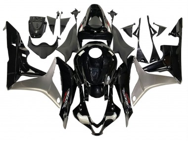 Wholesale 2007-2008 Honda CBR600RR Motorcycle Fairing Kits - Silver Glossy Black Canada