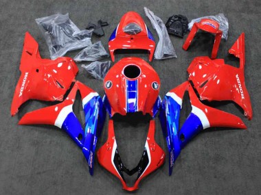 Wholesale 2009-2012 Honda CBR600RR Motorcycle Fairings - White Red Blue HRC Canada