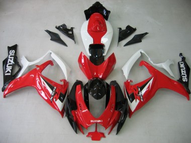 Wholesale 2006-2007 Suzuki GSXR 600 / GSXR 750 Motorcycle Fairing - White Red Glossy Black Canada