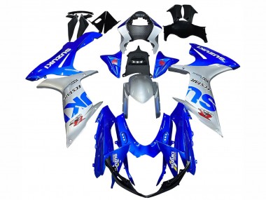 Wholesale 2011-2024 Suzuki GSXR 600 / GSXR 750 Motorcycle Fairings - Blue Silver Ecstar Canada