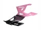 2018-2024 Kawasaki Ninja 400 Motorcycle Fairings - Pink Matte Black Honeycomb Canada