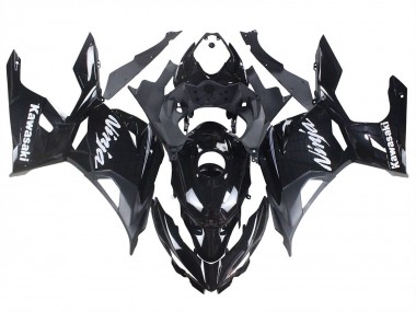 Wholesale 2018-2024 Kawasaki Ninja 400 Motorcycle Fairings - Glossy Black Matte Black White Decals Canada