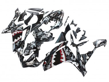 Wholesale 2007-2008 Yamaha YZF 1000 R1 Motorcycle Fairings - Grey White Camouflage Shark Canada