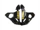 2006-2009 Yamaha YZF R6S Motorcycle Fairings - Glossy Black Gold Decals Canada