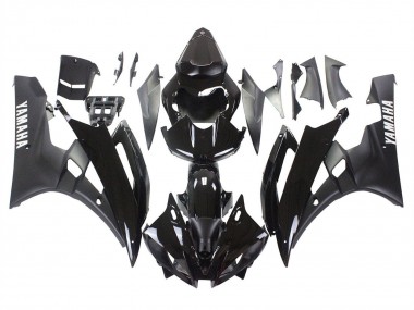 Wholesale 2006-2007 Yamaha YZF 600 R6 Motorcycle Fairings - Glossy Black Matte Black Canada