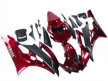 Wholesale 2006-2007 Yamaha YZF 600 R6 Motorcycle Fairing - Red Matte Black Canada