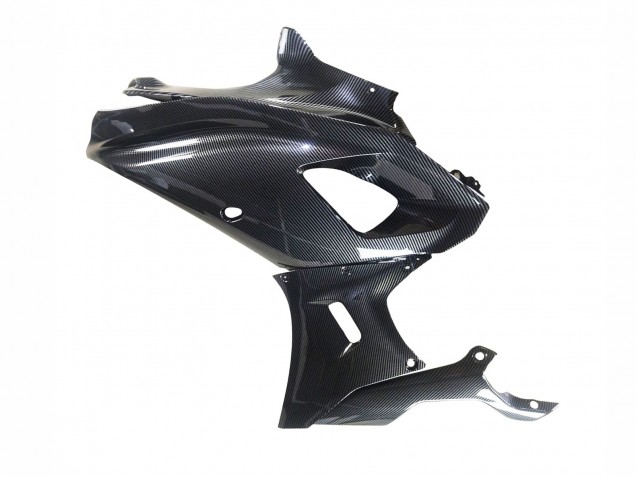 2021-2024 Yamaha YZF R7 Motorcycle Fairings - Black Carbon Fiber Carbon Fiber Canada