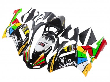 Wholesale 2007-2008 Kawasaki ZX6R Motorcycle Fairings - Colorful Playboy 223 Canada