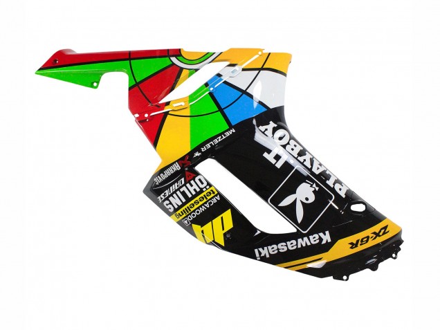 2007-2008 Kawasaki ZX6R Motorcycle Fairings - Colorful Playboy 223 Canada