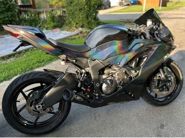 Wholesale 2019-2022 Kawasaki ZX6R Motorcycle Fairings - Black Rainbow Canada