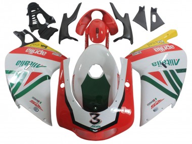 Wholesale 2000-2005 Aprilia RS125 Motorcycle Fairings - White Yellow Green Black Alitalia 3 Canada