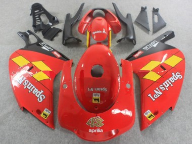 Wholesale 2000-2005 Aprilia RS125 Motorcycle Fairings - Red Yellow Black Spains No1 Canada