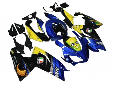 Wholesale 2006-2011 Aprilia RS125 Motorcycle Fairings - Blue Yellow Black Shark Canada
