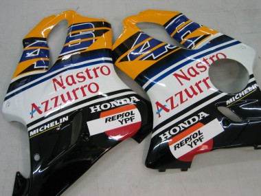 Wholesale 2004-2007 Honda CBR600 F4i Motorcycle Fairings - Yellow Blue White Black Nastro Azzurro Canada