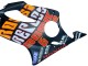 2004-2007 Honda CBR600 F4i Motorcycle Fairings - Matte Black Orange Rossi Canada