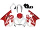 2004-2007 Honda CBR600 F4i Motorcycle Fairings - White Red Canada