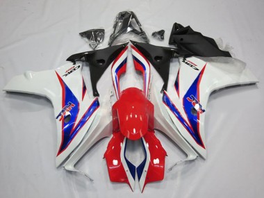 Wholesale 2011-2013 Honda CBR600F Motorcycle Fairings - White Red Blue HRC Canada