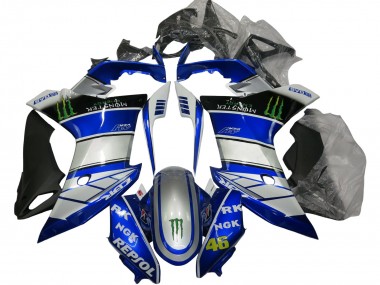 Wholesale 2011-2013 Honda CBR600F Motorcycle Fairings - Silver Blue Glossy Black Green Repsol Monster Canada