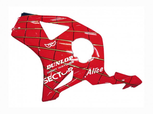 2002-2003 Honda CBR900RR 954 Motorcycle Fairings - Red Dark Blue Dunlop Canada