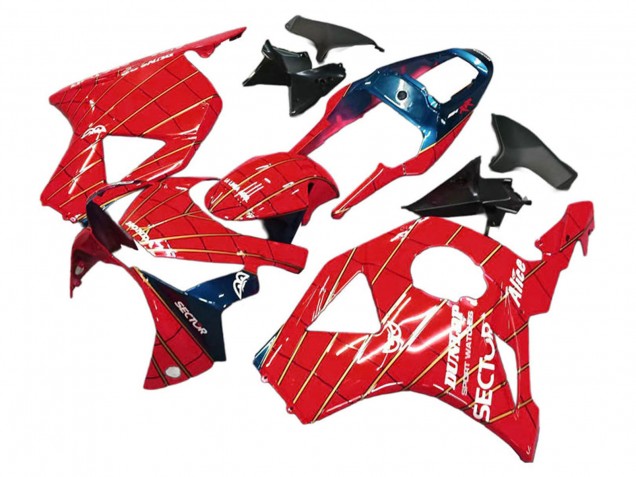 2002-2003 Honda CBR900RR 954 Motorcycle Fairings - Red Dark Blue Dunlop Canada