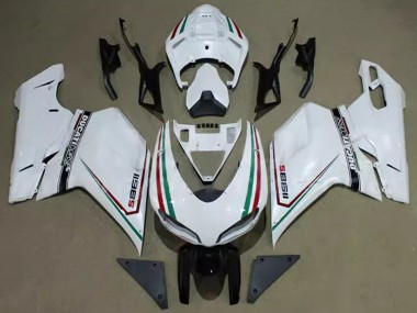 Wholesale 2007-2014 Ducati 1198 Motorcycle Fairings - White Red Green Black Corse Canada