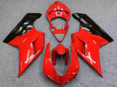 Wholesale 2007-2014 Ducati 848 Motorcycle Fairings - Red Glossy Black Canada