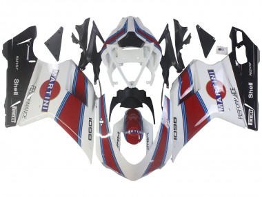 Wholesale 2007-2014 Ducati 1098 Motorcycle Fairings - White Red Blue Glossy Black Martini Canada