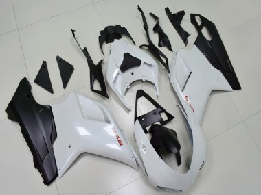 Wholesale 2007-2014 Ducati 848 Motorcycle Fairings - White Matte Black Canada