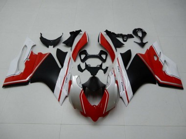 Wholesale 2011-2014 Ducati 1199 Motorcycle Fairings - White Red Matte Black Canada