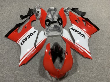 Wholesale 2011-2014 Ducati 1199 Motorcycle Fairings - Red White Glossy Black Canada