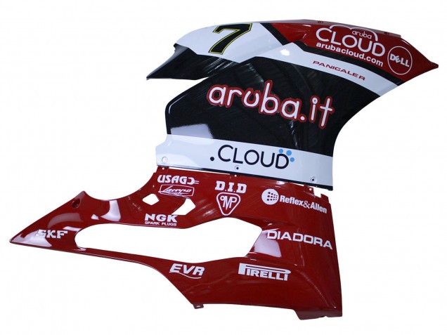 2015-2020 Ducati 959/1299 Motorcycle Fairings - White Red Black Aruba 7 Canada