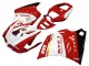 1993-2005 Ducati 996 Motorcycle Fairings - White Red Gold Glossy Black Corse Performance Canada