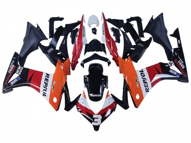 Wholesale 2013-2015 Honda CBR500R Motorcycle Fairings - Orange White Red Glossy Black Repsol 3 Canada