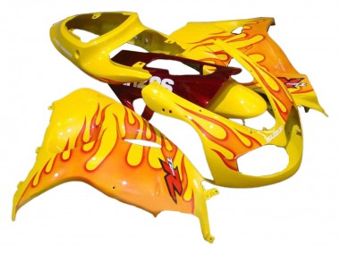 Wholesale 1998-2003 Suzuki TL1000R Motorcycle Fairings - Yellow with Red Flame Canada