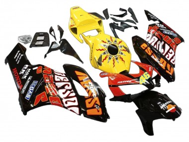 Wholesale 2004-2005 Honda CBR1000RR Motorcycle Fairings - Yellow Orange Glossy Black Repsol Rossi 46 Canada