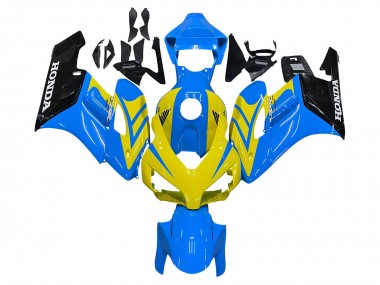Wholesale 2004-2005 Honda CBR1000RR Motorcycle Fairings - Blue Yellow Glossy Black Canada